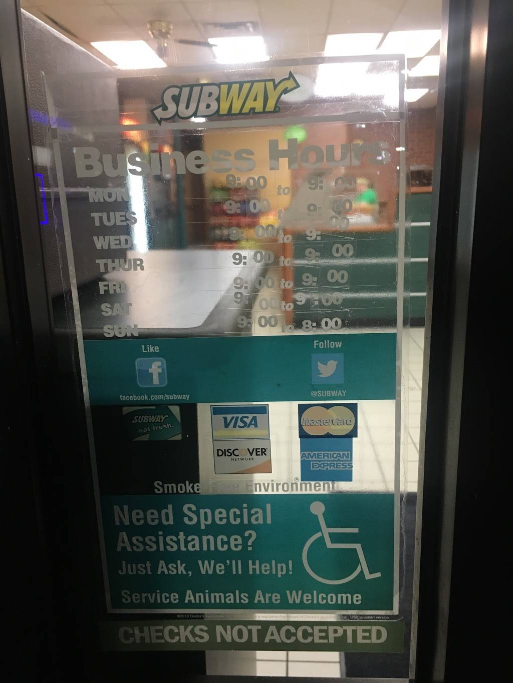 Subway | restaurant | 15020 S Memorial Dr, Bixby, OK 74008, USA | 9183667999 OR +1 918-366-7999