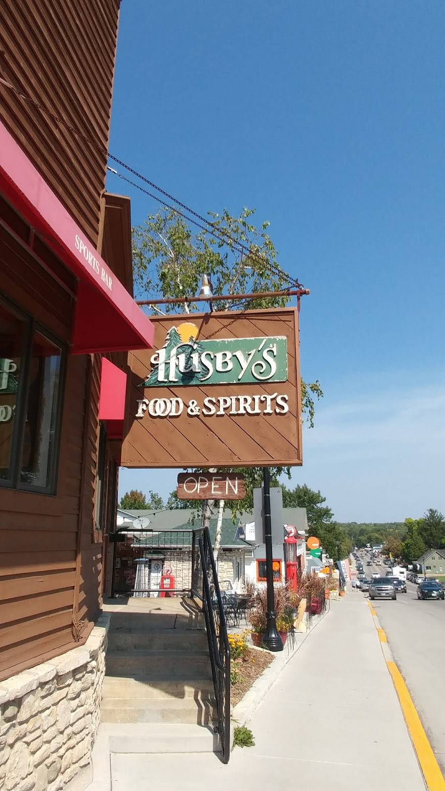 Husbys Food & Spirits | restaurant | 10641 N Bay Shore Dr, Sister Bay, WI 54234, USA | 9208542624 OR +1 920-854-2624