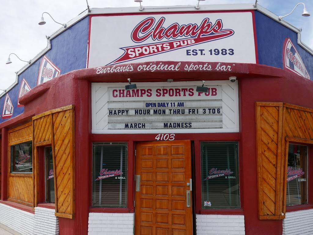 Champs Sports Pub | restaurant | 4103 W Burbank Blvd, Burbank, CA 91505, USA | 8188409493 OR +1 818-840-9493