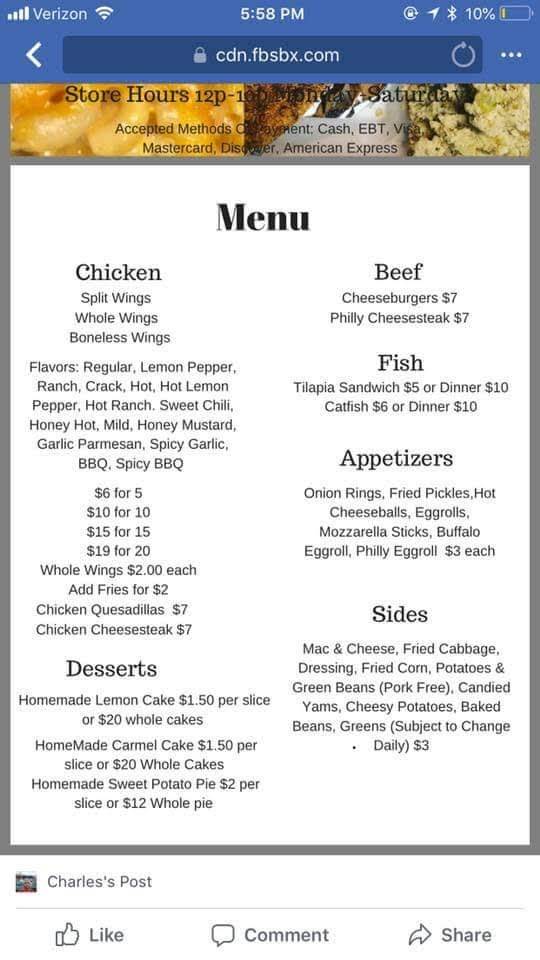 Cottons Carry Out | restaurant | 334 N Pine St, Lima, OH 45801, USA | 4199057220 OR +1 419-905-7220