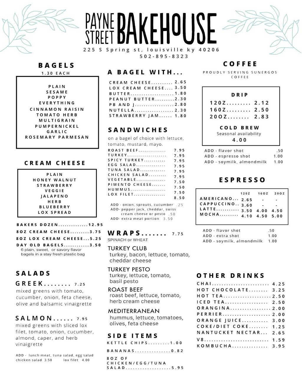 Payne Street Bakehouse | restaurant | 225 S Spring St, Louisville, KY 40206, USA | 5028364171 OR +1 502-836-4171