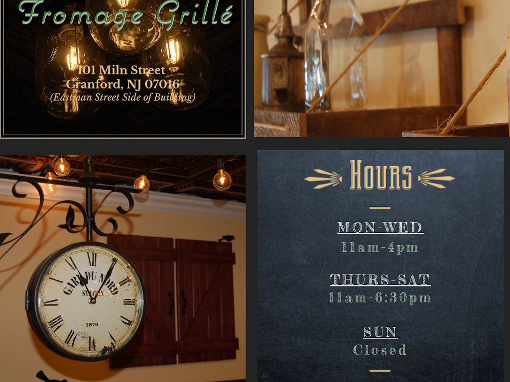 Fromage Grillé - Gourmet Grilled Cheese Sandwiches | restaurant | 101 Miln St, Cranford, NJ 07016, USA | 9084979555 OR +1 908-497-9555