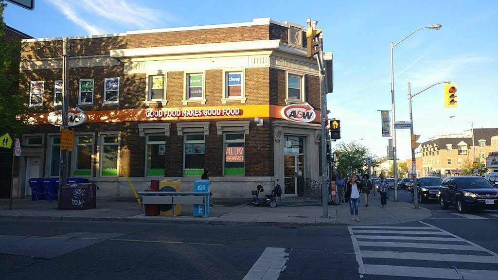 A&W Canada | restaurant | 1190 Danforth Ave, Toronto, ON M4J 4B3, Canada | 4164561156 OR +1 416-456-1156