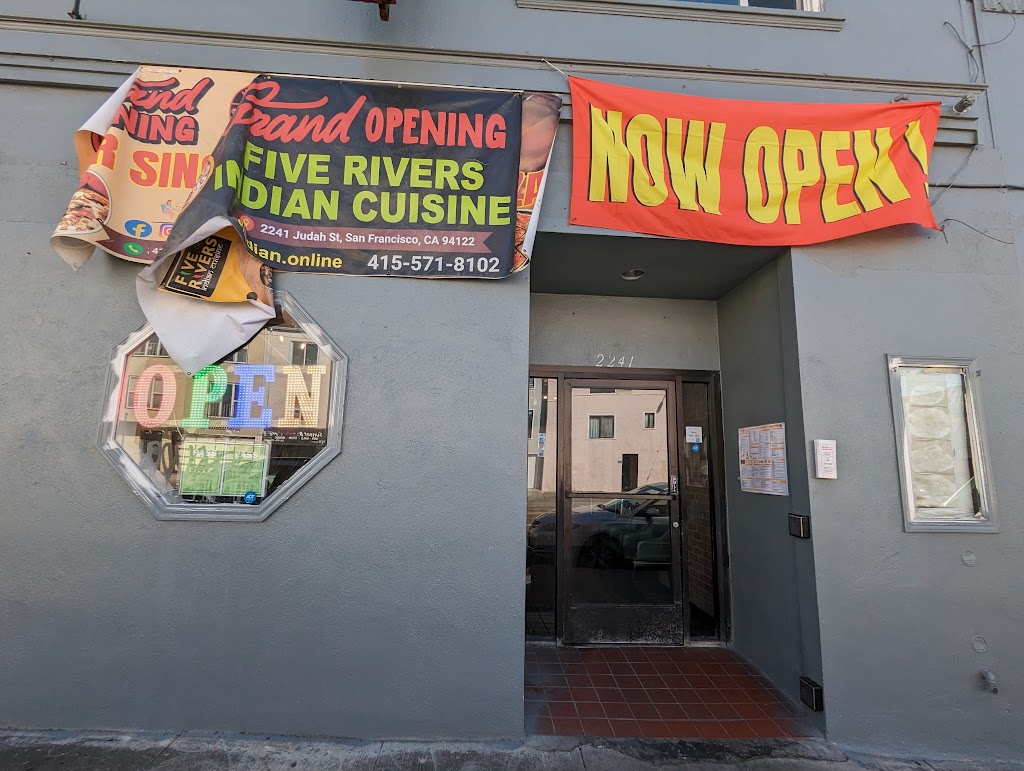 Five Rivers Indian Cuisine | restaurant | 2245 Judah St, San Francisco, CA 94122, USA | 4155718102 OR +1 415-571-8102