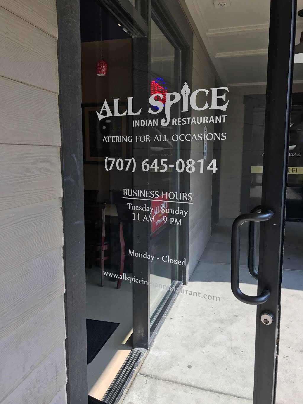 All Spice | restaurant | 100 W American Canyon Rd, American Canyon, CA 94503, USA | 7076450814 OR +1 707-645-0814