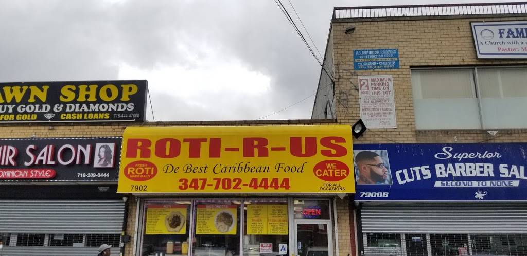 Roti R Us | restaurant | 7902 Flatlands Ave, Brooklyn, NY 11236, USA | 3477024444 OR +1 347-702-4444
