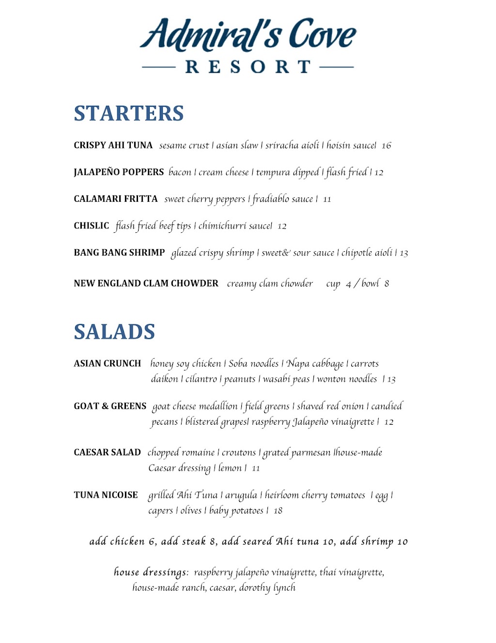 Admirals Cove Resort | restaurant | 999 Lemoyne Rd, Lemoyne, NE 69146, USA | 3083769009 OR +1 308-376-9009