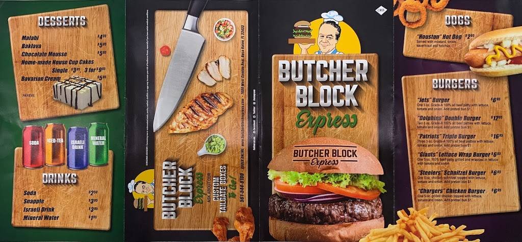 Butcher Block Express | restaurant | 7600 Camino Real Rd, Boca Raton, FL 33433, USA | 5615448100 OR +1 561-544-8100