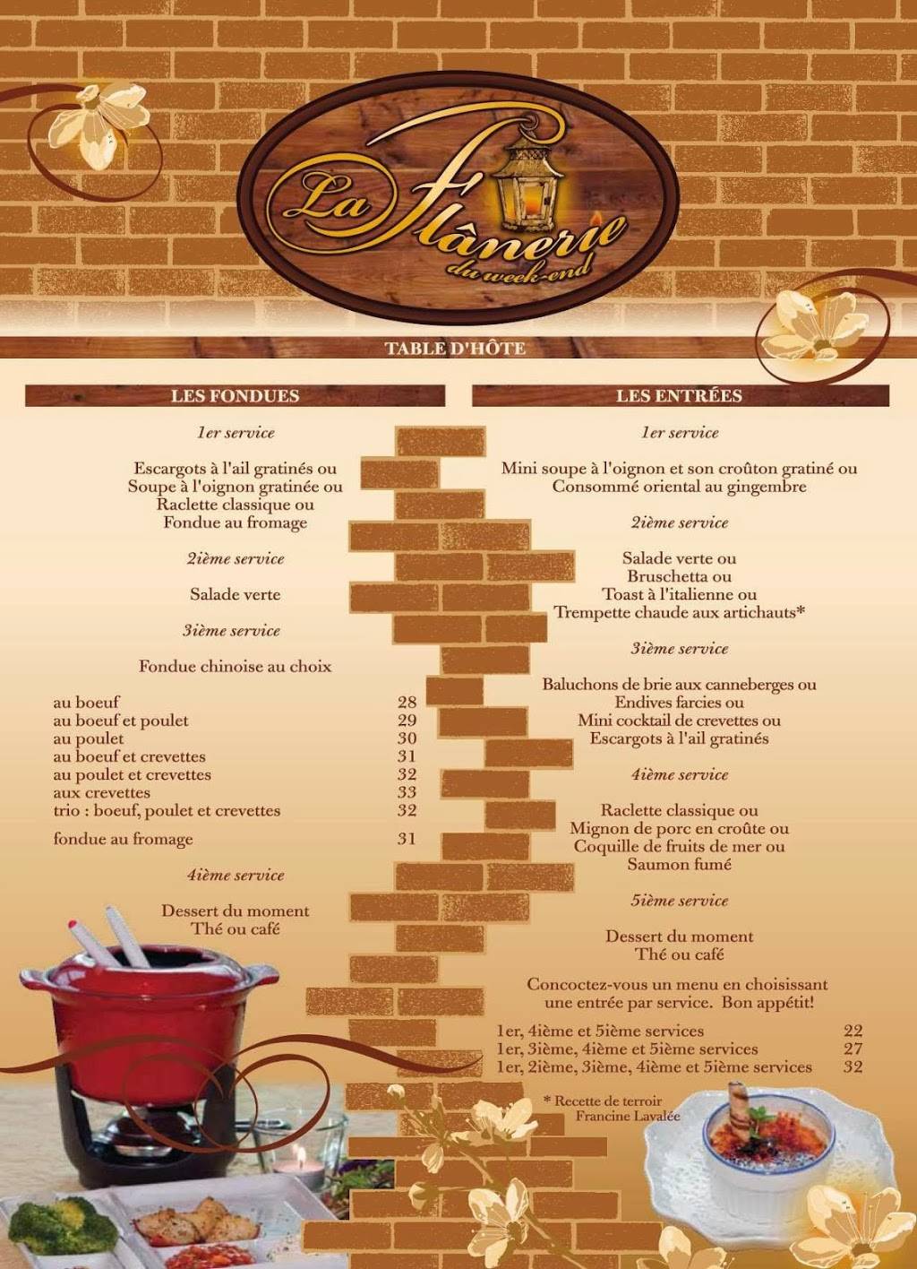 La Flânerie du Week End | restaurant | 604 QC-201, Saint-Clet, QC J0P 1S0, Canada | 4504563870 OR +1 450-456-3870