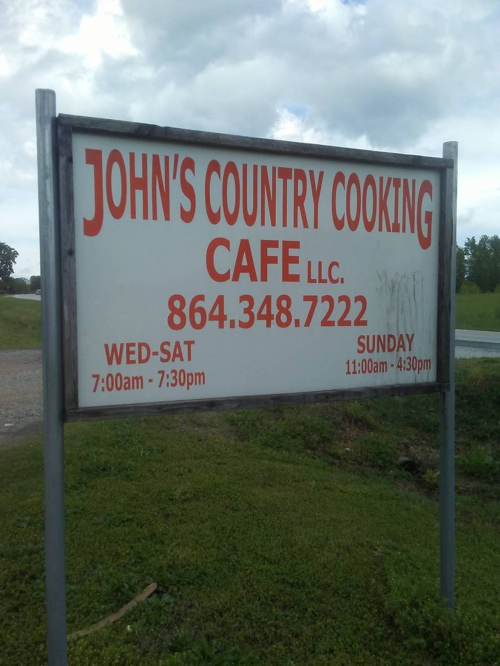 Johns Country Cooking Cafe | restaurant | 5923 Hwy 28 S, Iva, SC 29655, USA | 8643487222 OR +1 864-348-7222
