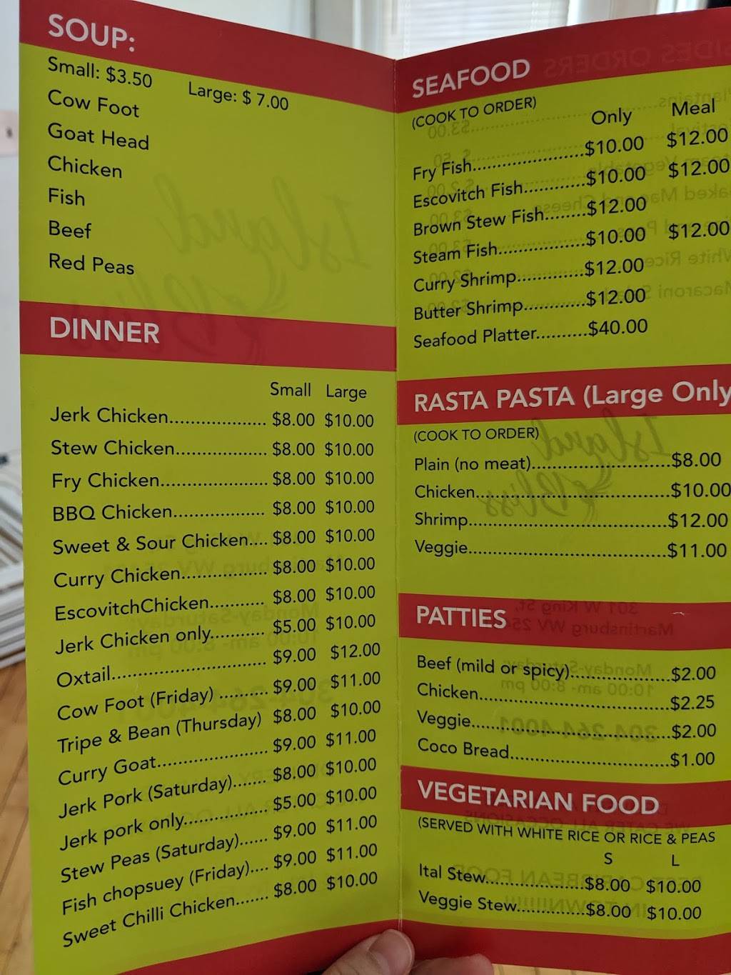 Island Bliss Cuisine | restaurant | 301 W King St, Martinsburg, WV 25401, USA | 3042644001 OR +1 304-264-4001