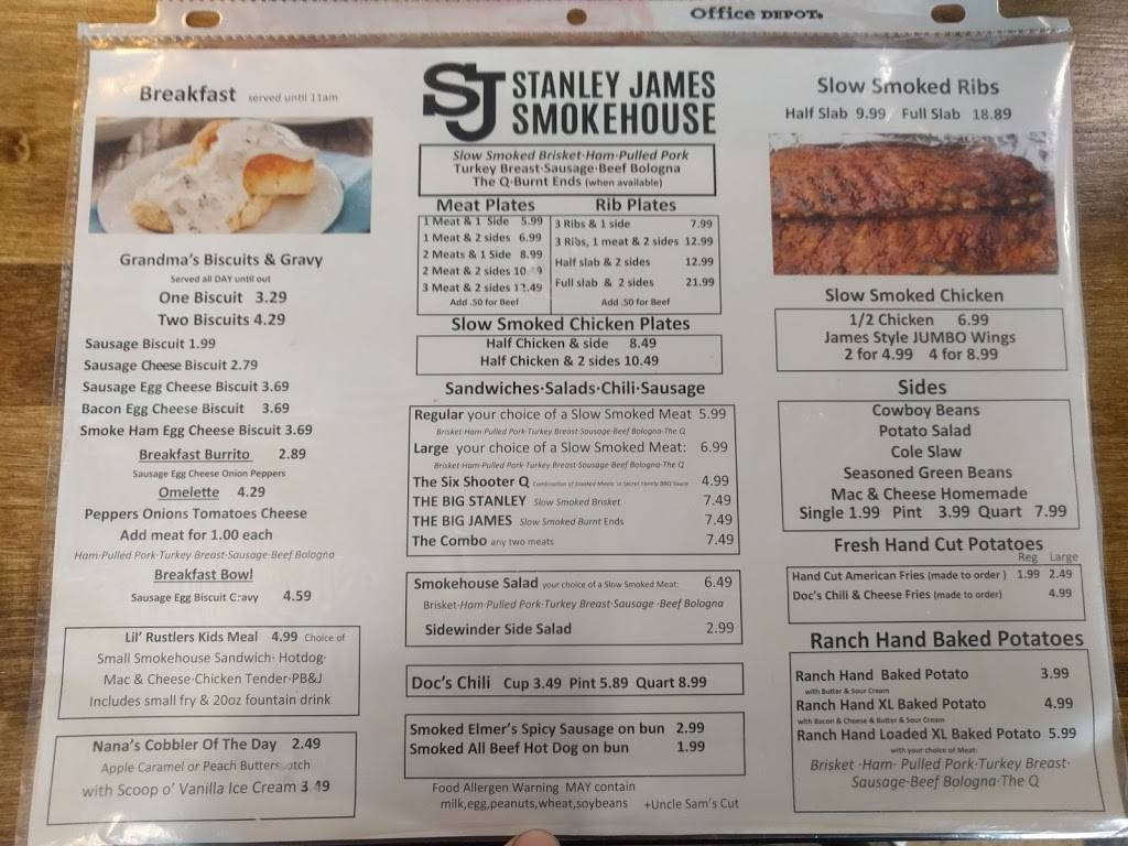 Stanley James Smokehouse | restaurant | 1500 E 23rd St, Lawrence, KS 66046, USA | 7858419691 OR +1 785-841-9691