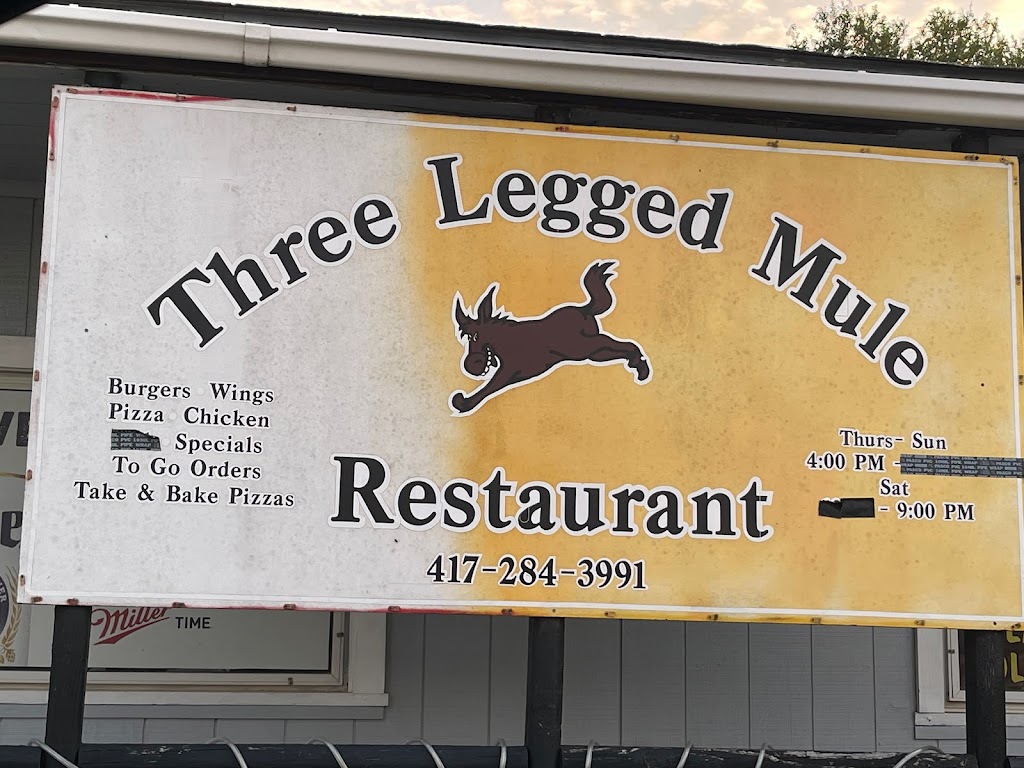 Three Legged Mule Pub & Pizza | restaurant | 12015 MO-101, Caulfield, MO 65626, USA | 4172843991 OR +1 417-284-3991