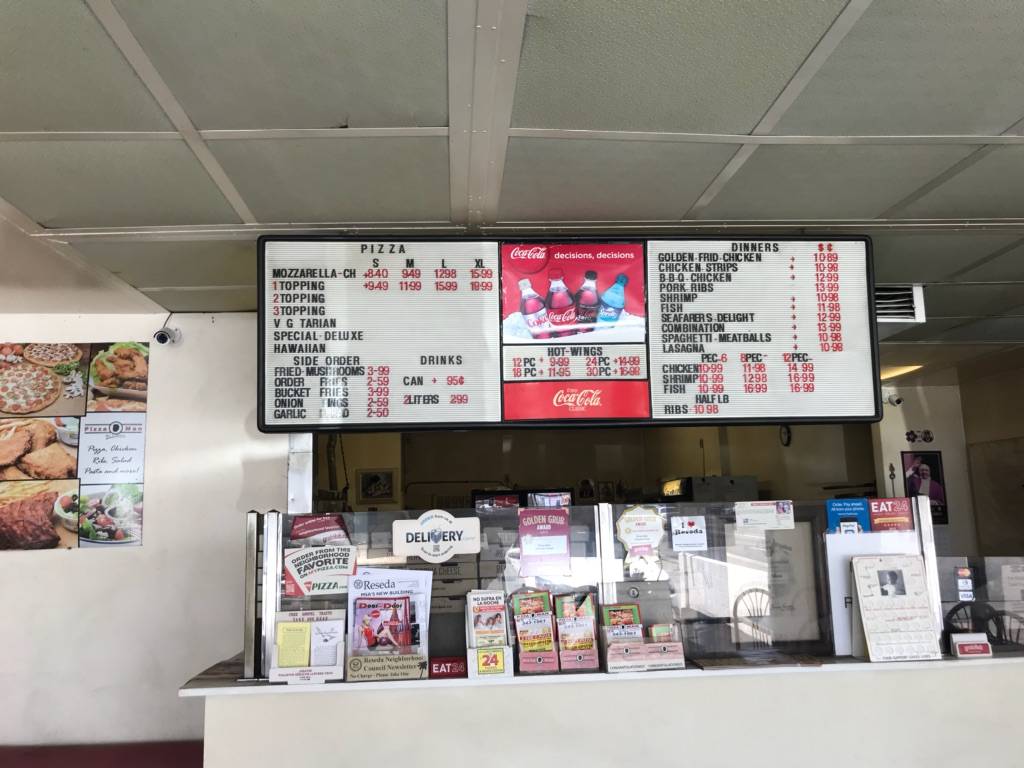 Pizza Man | meal delivery | 18109 Saticoy St, Reseda, CA 91335, USA | 8183431961 OR +1 818-343-1961