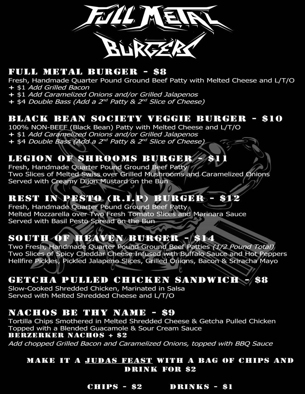 Full Metal Burgers | restaurant | 2550 Jason Ct, Oceanside, CA 92056, USA | 7605123719 OR +1 760-512-3719