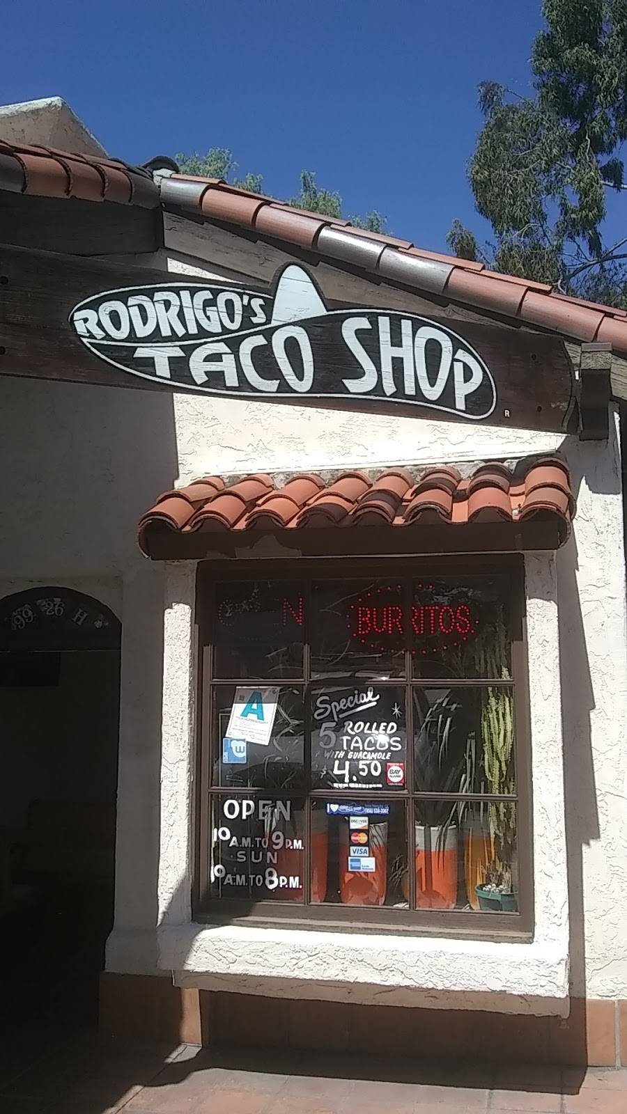 Rodrigos Taco Shop | restaurant | 9926 H Carmel Mountain Rd, San Diego, CA 92129, USA | 8585382067 OR +1 858-538-2067