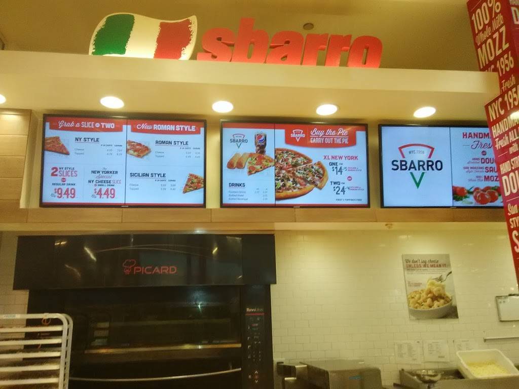 Sbarro | restaurant | 114 Yorktown Shopping Center, Lombard, IL 60148, USA | 6304952755 OR +1 630-495-2755