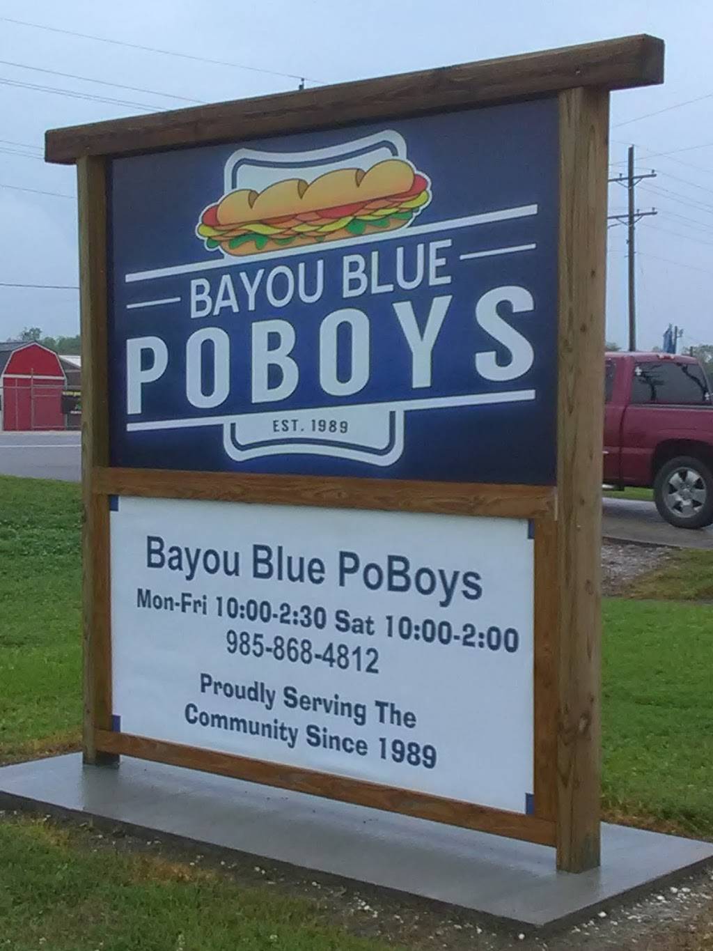 Bayou Blue Po-Boys | restaurant | 1987 LA-182, Houma, LA 70364, USA | 9858684812 OR +1 985-868-4812