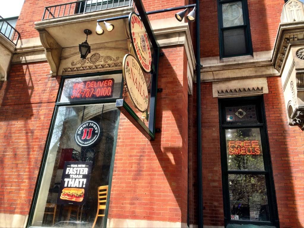 Jimmy Johns | meal delivery | 705 N State St, Chicago, IL 60611, USA | 3127870100 OR +1 312-787-0100