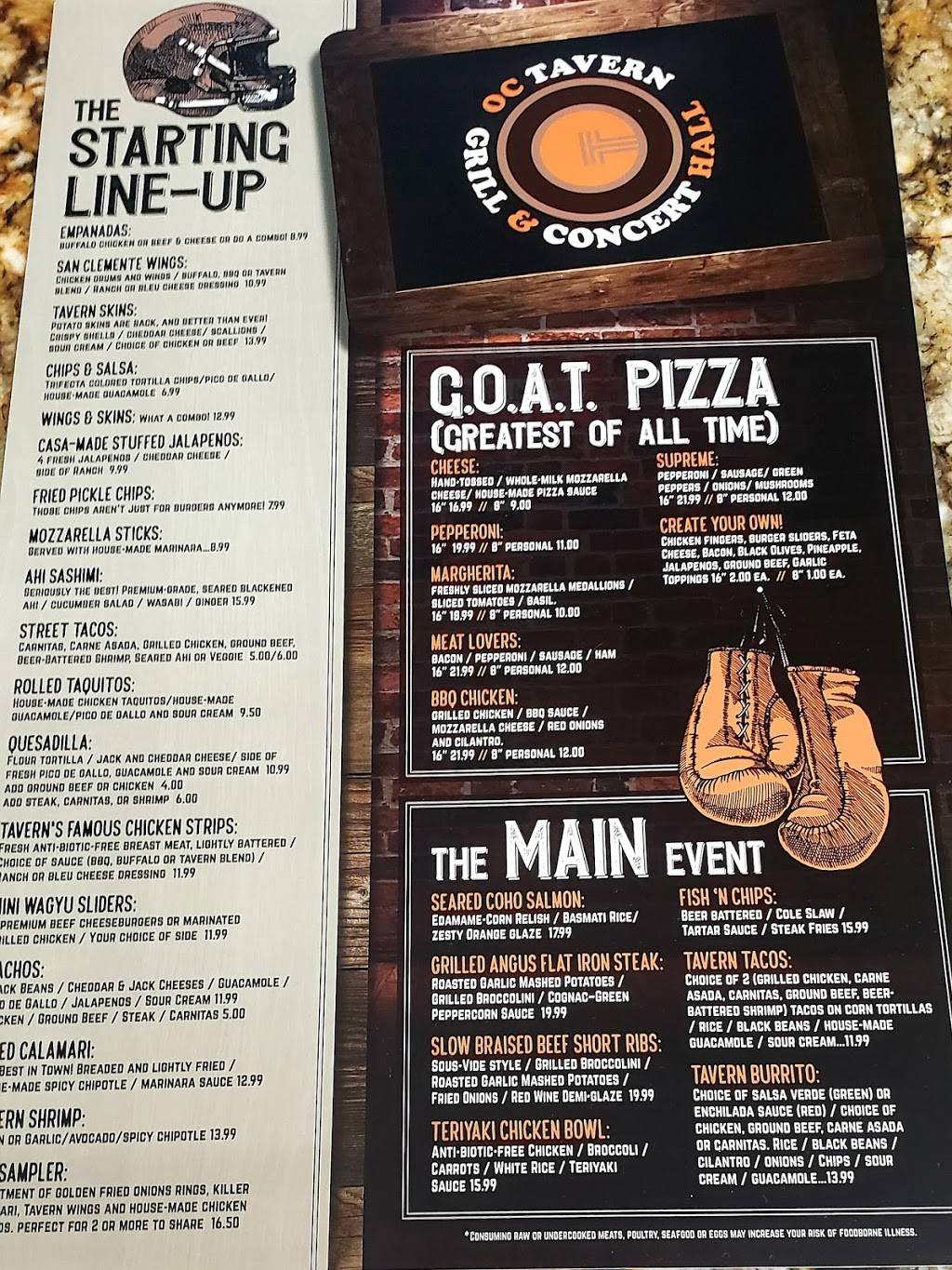 OC Tavern | restaurant | 2369 S El Camino Real, San Clemente, CA 92672, USA | 9495428877 OR +1 949-542-8877