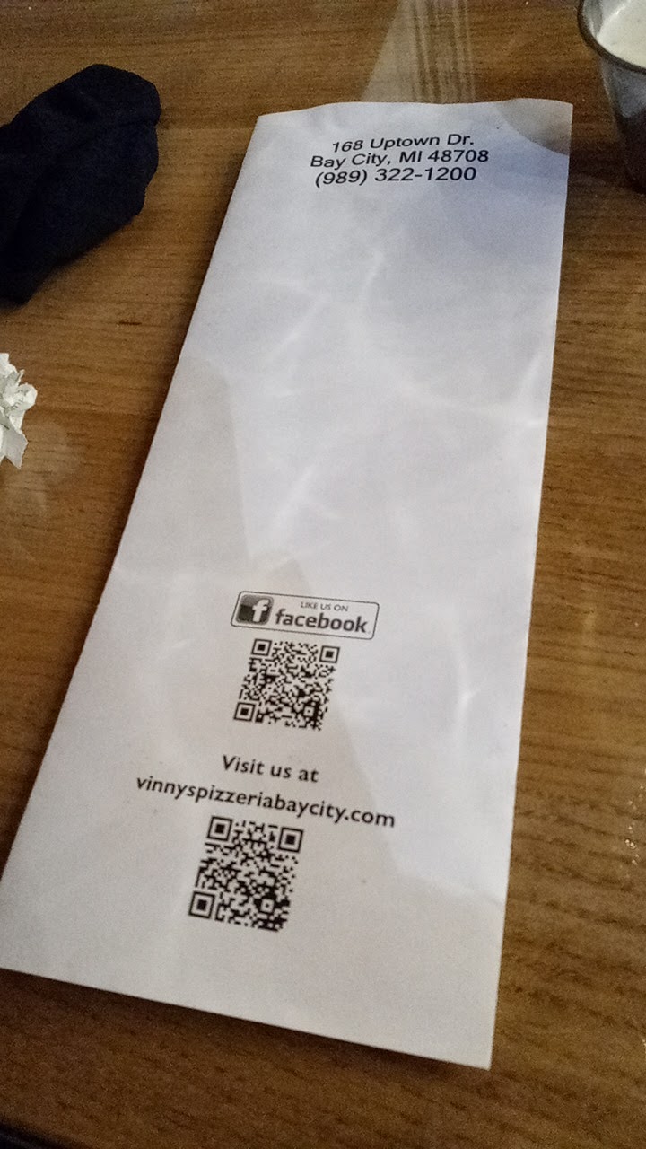 Vinnys Pizzeria | restaurant | 168 Uptown Dr, Bay City, MI 48708, USA | 9893221200 OR +1 989-322-1200