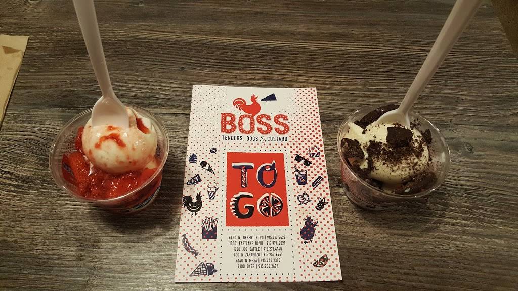Boss Chicken and Custard | restaurant | 700 N Zaragoza Rd Bldg. B, El Paso, TX 79907, USA | 9152579461 OR +1 915-257-9461