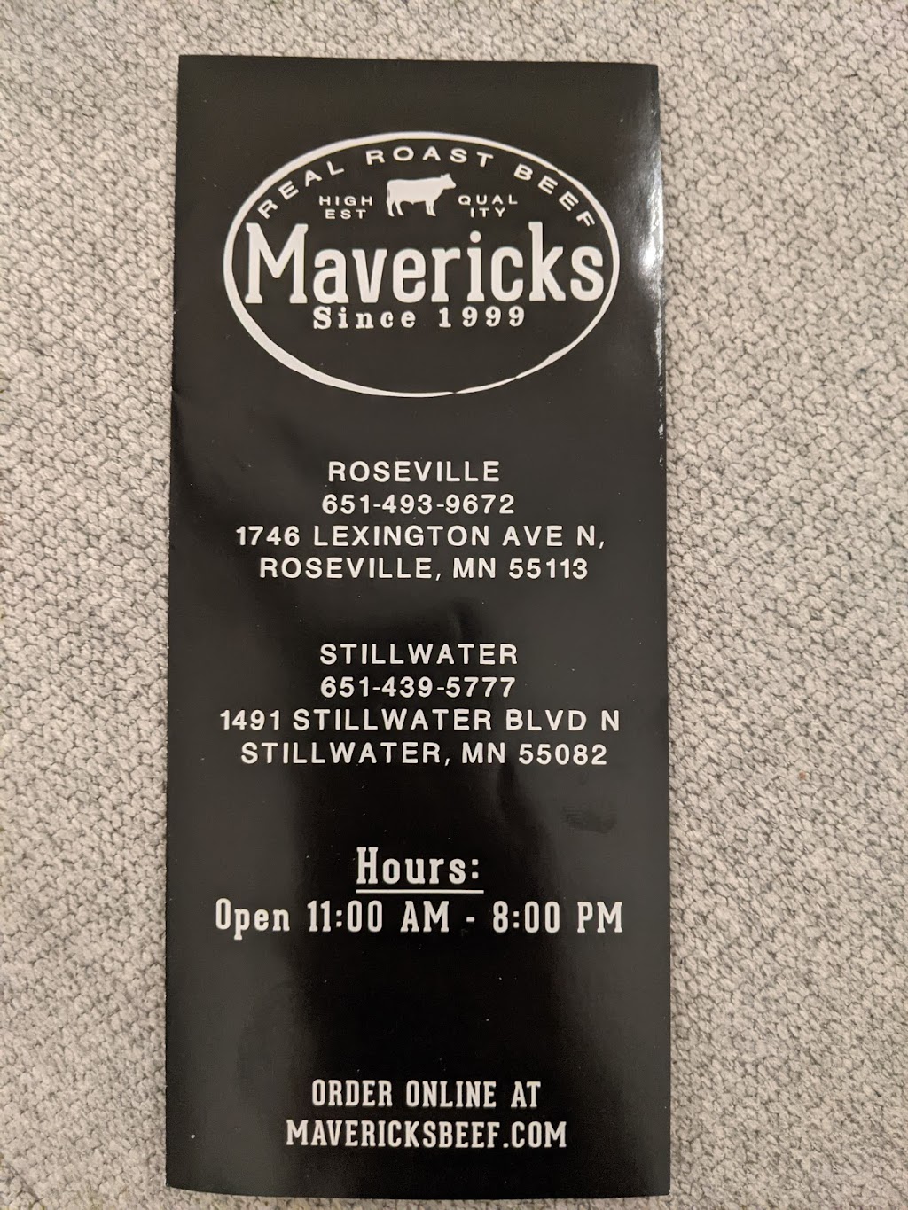 Mavericks Real Roast Beef - Stillwater | restaurant | 1491 Stillwater Blvd N, Stillwater, MN 55082, USA | 6515713937 OR +1 651-571-3937