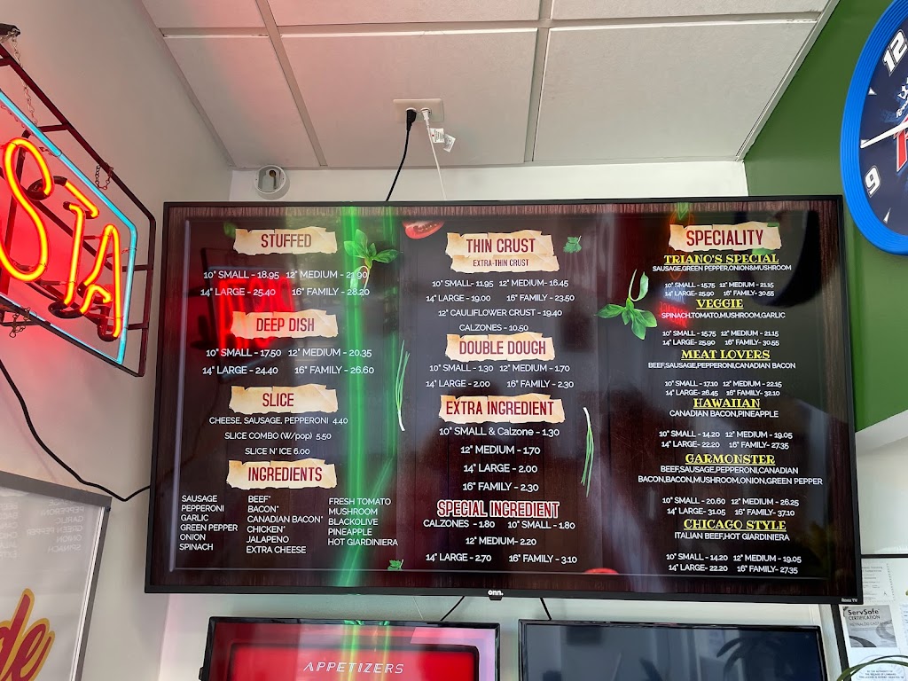 Trianos Pizza & Beef | restaurant | 704 S Main St, Lombard, IL 60148, USA | 6306139017 OR +1 630-613-9017