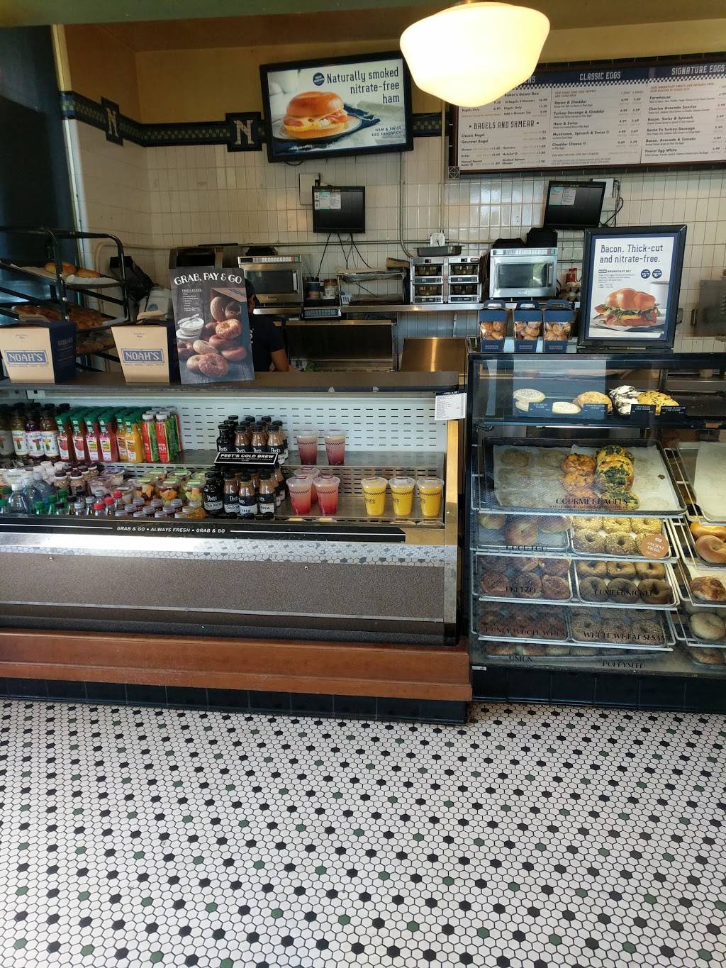 Noahs Bagels | cafe | 1737 Santa Rita Rd Ste 400, Pleasanton, CA 94566, USA | 9254851921 OR +1 925-485-1921