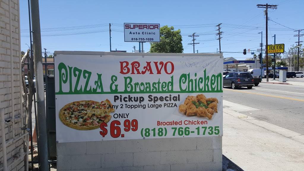 Bravo Pizza and Chicken | restaurant | 10544 W Magnolia Blvd, North Hollywood, CA 91601, USA | 8187661735 OR +1 818-766-1735