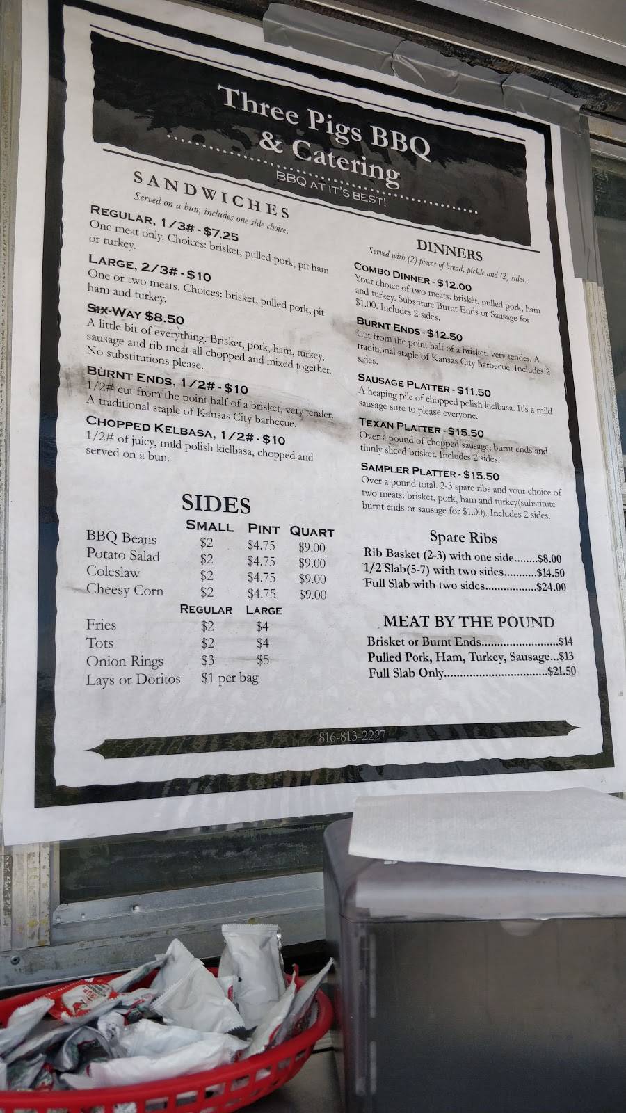 3 Pigs Bbq | restaurant | 890 E Langsford Rd, Lees Summit, MO 64063, USA | 8168132227 OR +1 816-813-2227