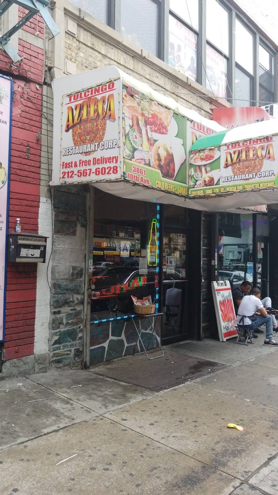 Tulcingo Azteca | restaurant | 3861 10th Ave, New York, NY 10034, USA | 2125676028 OR +1 212-567-6028