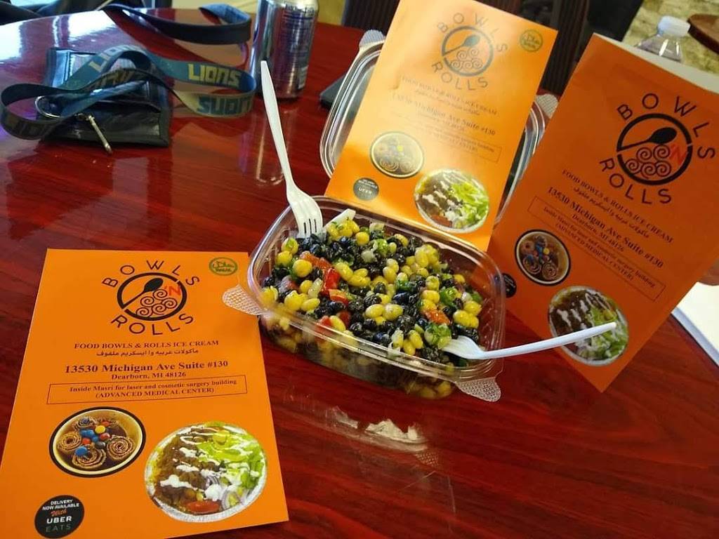 Bowls & Rolls | restaurant | 13530 Michigan Ave, Dearborn, MI 48126, USA | 3134062274 OR +1 313-406-2274