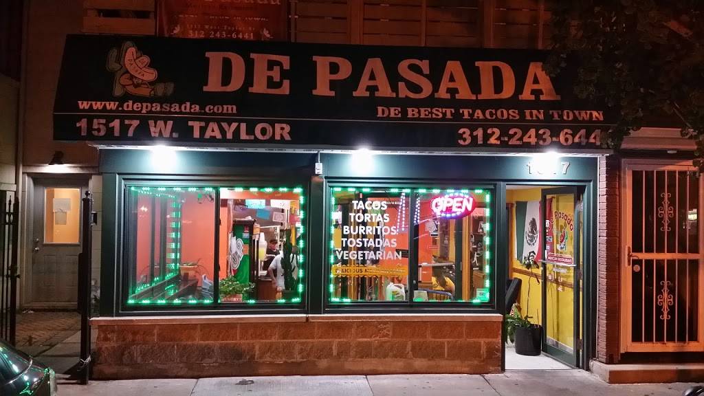 De Pasada | restaurant | 1517 W Taylor St, Chicago, IL 60607, USA | 3122436441 OR +1 312-243-6441