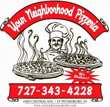Central Pizza & Subs | restaurant | 6405 Central Avenue North, St. Petersburg, FL 33710, USA | 7273434228 OR +1 727-343-4228