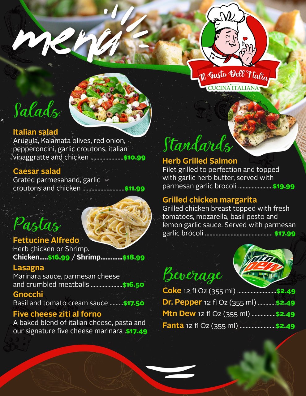 Taste of Italy | restaurant | 4131 N Rockwell St, Chicago, IL 60618, USA | 3126323601 OR +1 312-632-3601