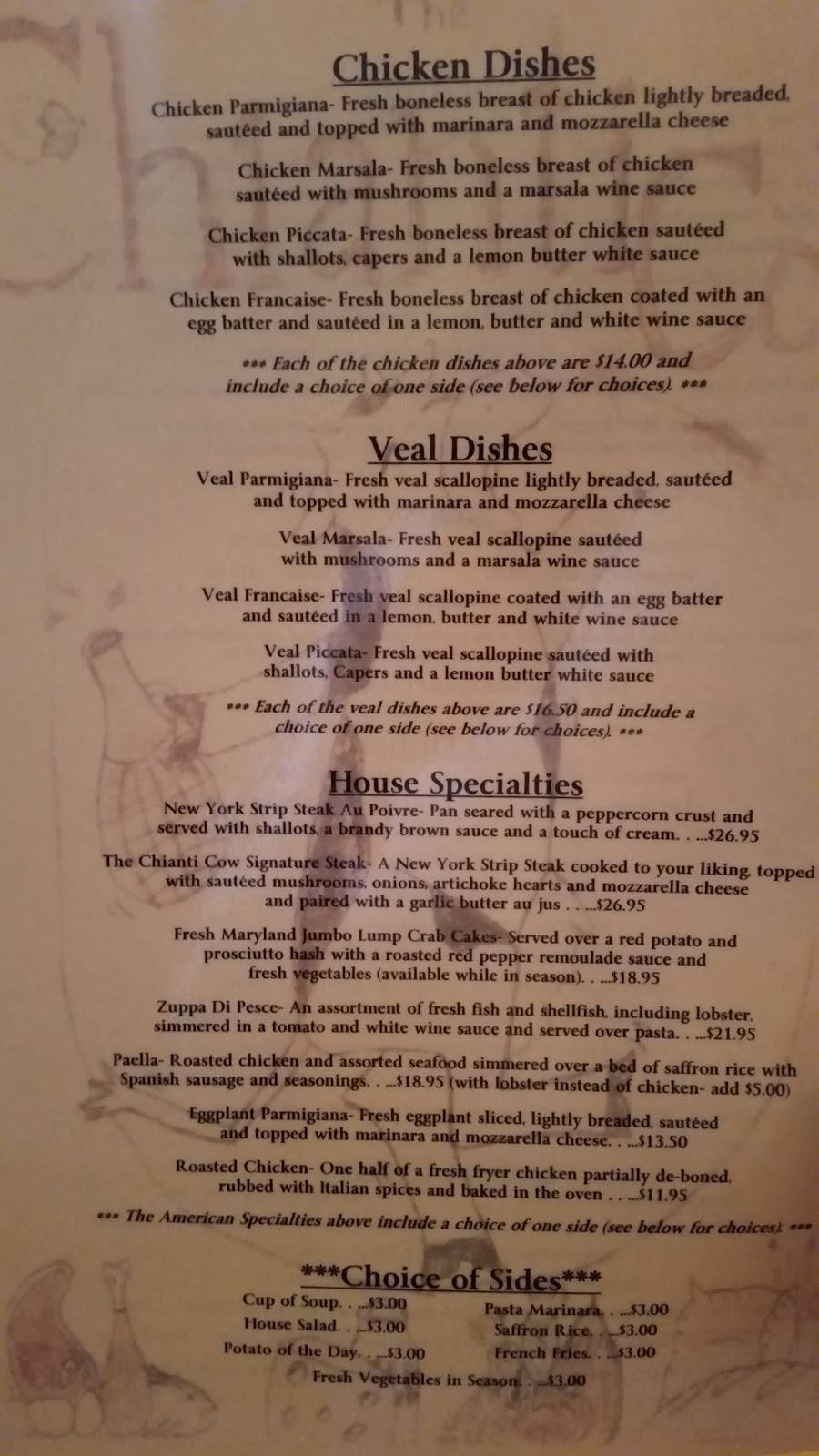 Carmine’s Chianti Cow Italian- American Family Restaurant | restaurant | 1483 US-6, Port Jervis, NY 12771, USA | 8458567740 OR +1 845-856-7740