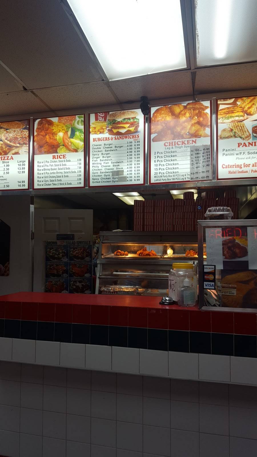 Crown Fried Chicken | restaurant | 492 Hempstead Turnpike, Elmont, NY 11003, USA | 5164608179 OR +1 516-460-8179