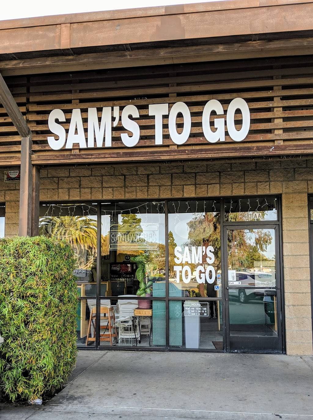 Sams To Go | restaurant | 6831 Hollister Ave, Goleta, CA 93117, USA | 8056853022 OR +1 805-685-3022