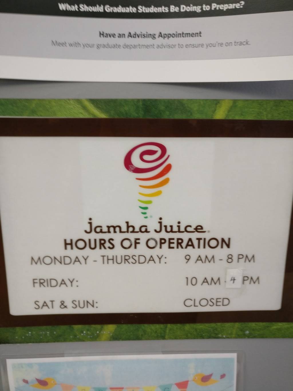 Jamba CSUEB - Hayward | restaurant | Recreation & Wellness Ctr, 25800 Carlos Bee Blvd, Hayward, CA 94542, USA | 7043287955 OR +1 704-328-7955