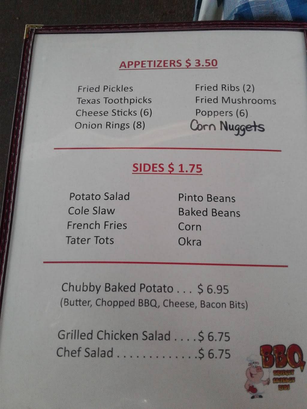 Chubbys BBQ | restaurant | South, 3400 US-281, Mineral Wells, TX 76067, USA | 9403286001 OR +1 940-328-6001