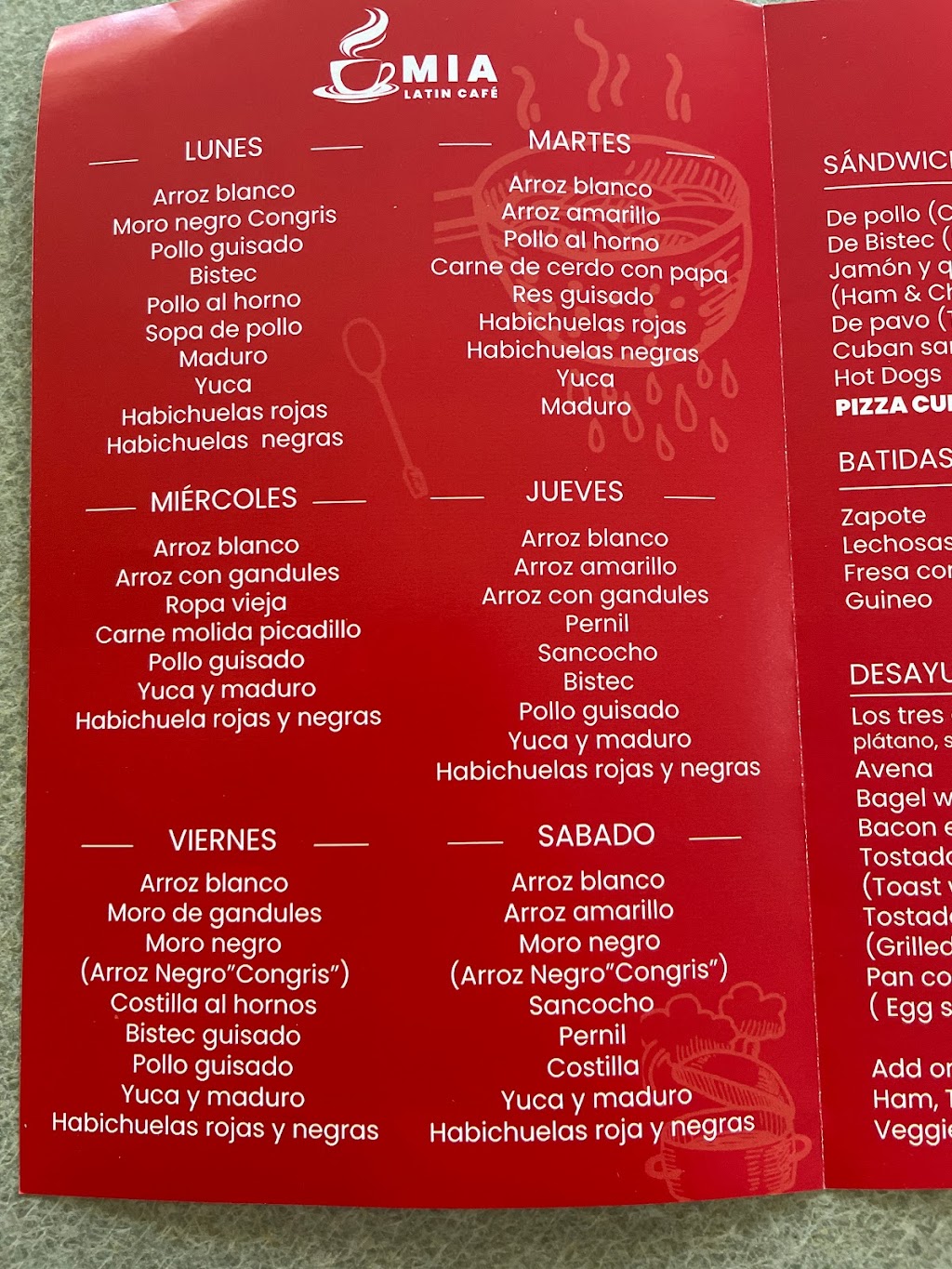 Mia Latin Cafe | restaurant | 6210 54th Ave N, Kenneth City, FL 33709, USA | 7279545648 OR +1 727-954-5648