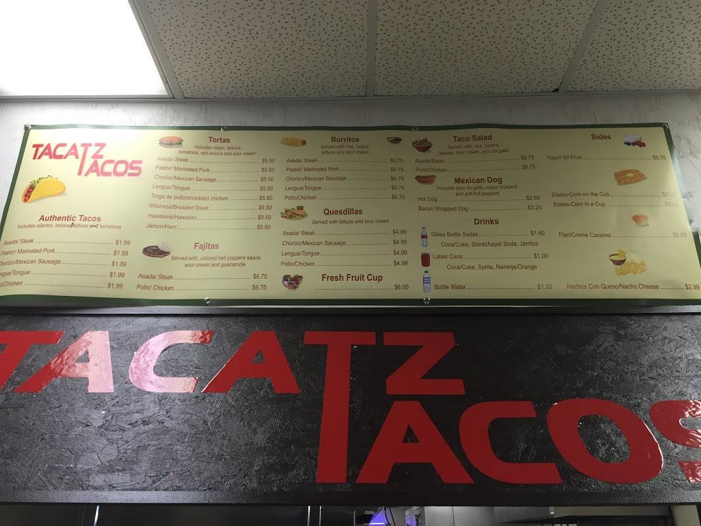 Tacatz Tacos | restaurant | 1479 E State St, Geneva, IL 60134, USA | 6304575555 OR +1 630-457-5555
