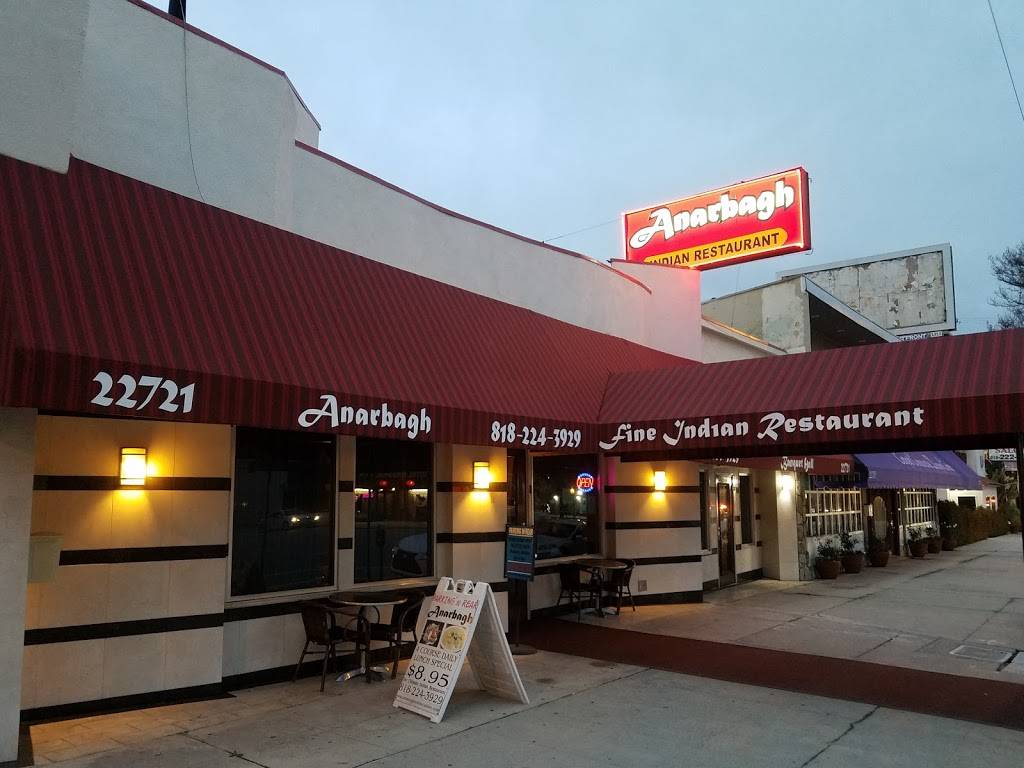 Anarbagh Restaurant | restaurant | 22721 Ventura Blvd, Woodland Hills, CA 91364, USA | 8182243929 OR +1 818-224-3929