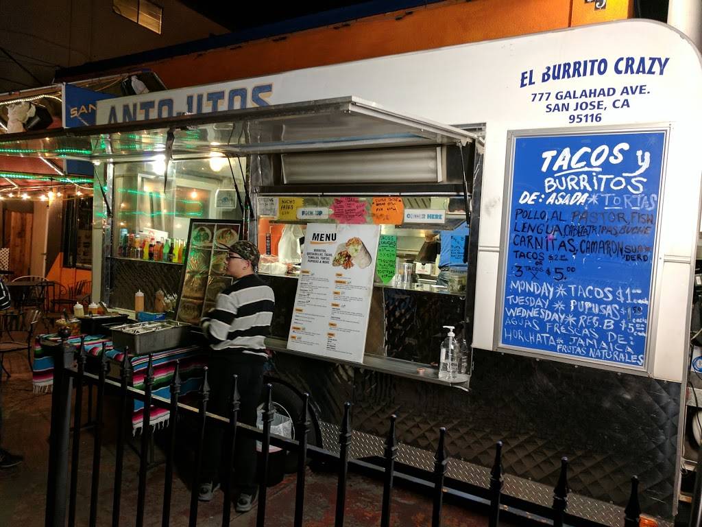 Antojitos El Burrito Crazy | restaurant | 1098 S 1st St, San Jose, CA 95110, USA | 4082174860 OR +1 408-217-4860