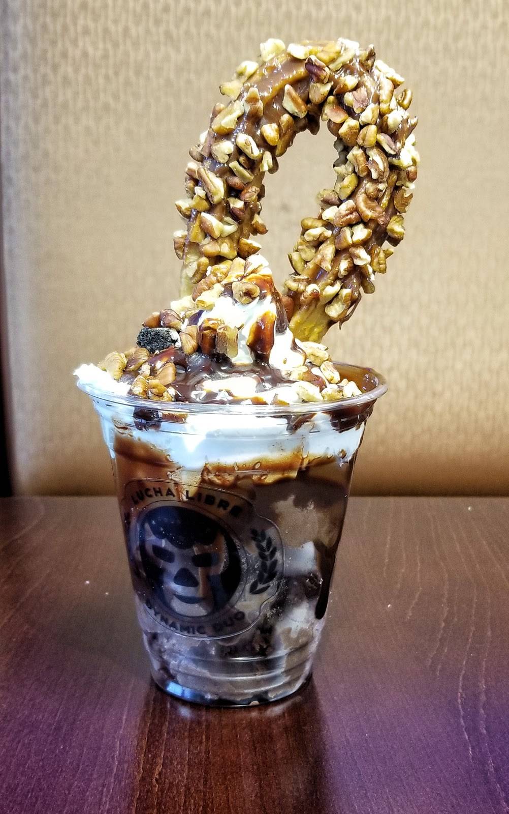 Lucha Libre Ice Cream & Churros | restaurant | 4925 W Market St Suite 1100, Greensboro, NC 27407, USA | 3369077086 OR +1 336-907-7086