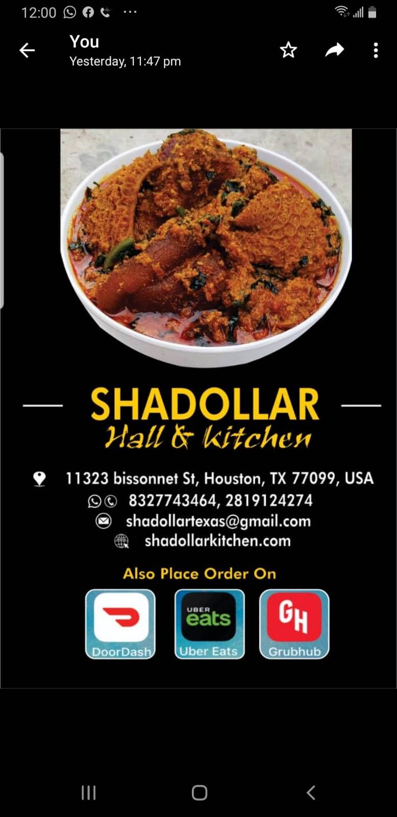 Shadollar kitchen | restaurant | 11325 Bissonnet St, Houston, TX 77099, USA | 2819124274 OR +1 281-912-4274