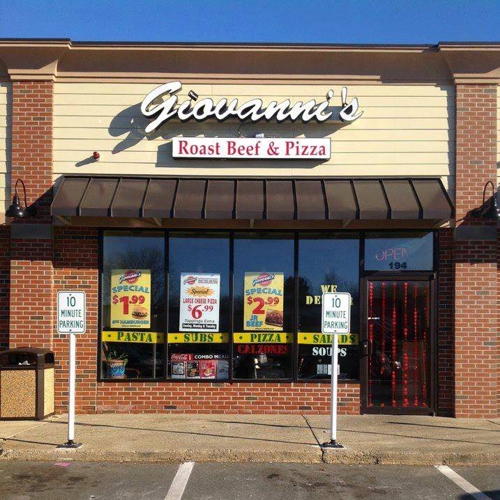 Giovannis Roast Beef & Pizza | meal delivery | 194 Broadway, Saugus, MA 01906, USA | 7812312500 OR +1 781-231-2500