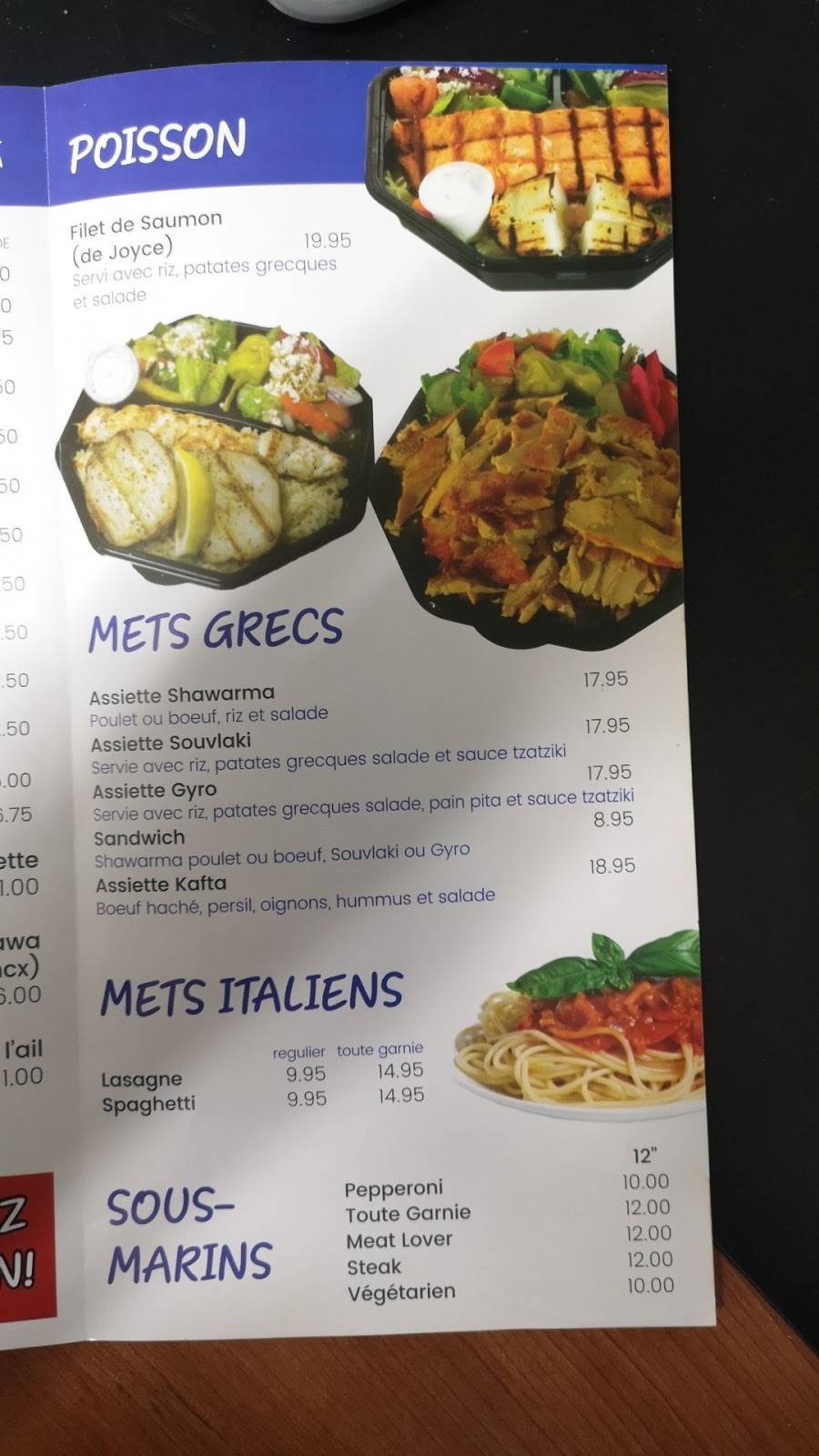 La Bohème (grec et pizza) | restaurant | 331 Rue Laviolette, Gatineau, QC J8P 5Z1, Canada | 8196434444 OR +1 819-643-4444