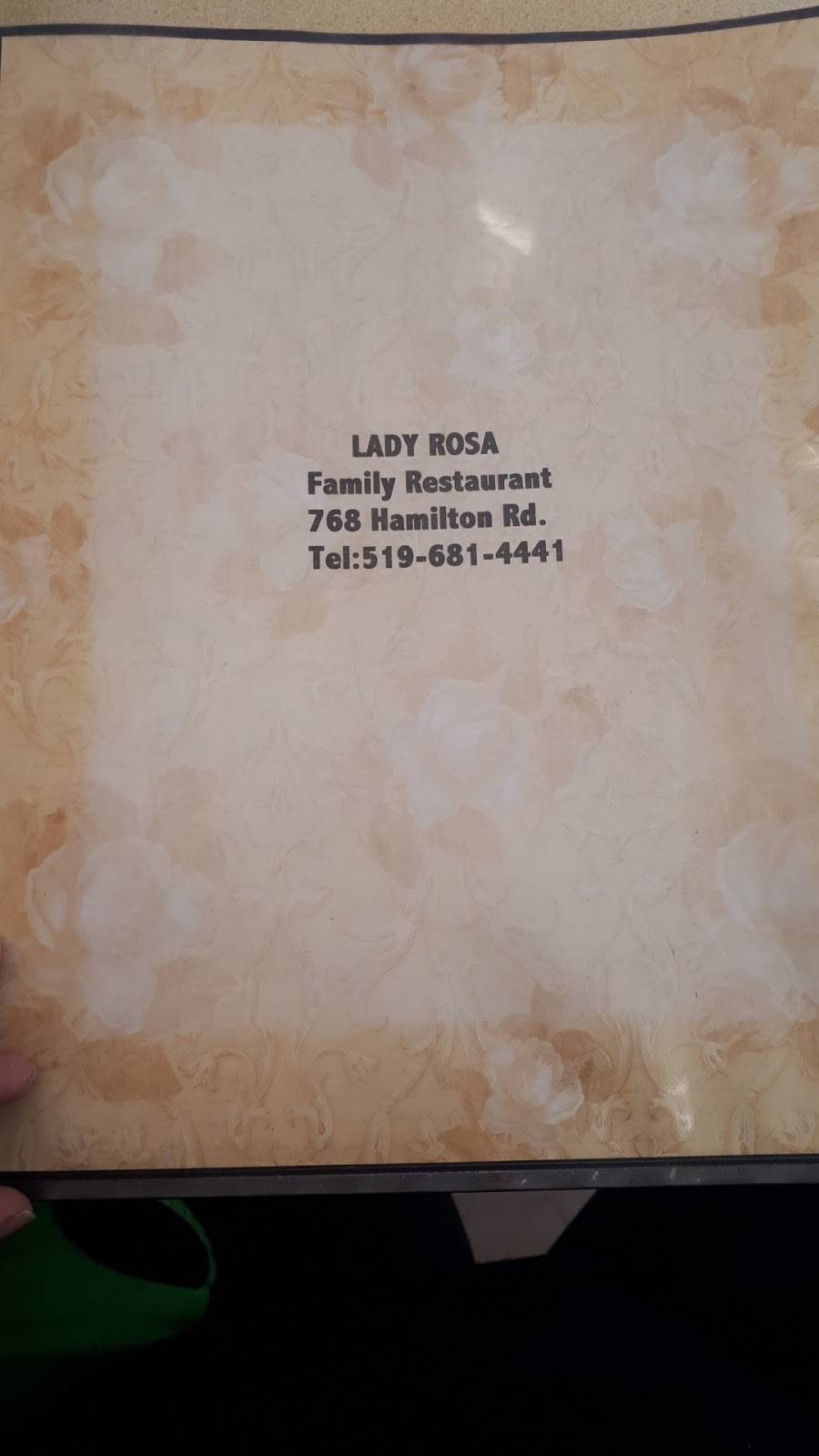 Lady Rosa Family Restaurant | restaurant | 768 Hamilton Rd, London, ON N5Z 1T9, Canada | 5196814441 OR +1 519-681-4441